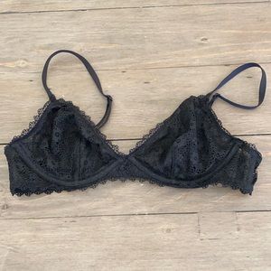 Black lace bralette by Victoria’s Secret